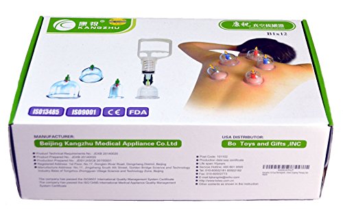 Kangzhu 12-Cup Biomagnetic Chinese Cupping Therapy Set
