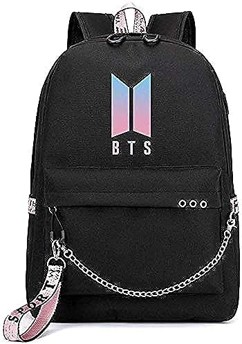 SKEIDO Korea BTS series backpack school student canvas bookbag