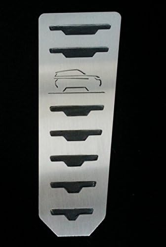 LAND ROVER AND RANGE ROVER STAINLESS STEEL FOOTREST COVER EVOQUE ED4 SD4 SD SPORT TD4 With Black Rubble Backing 1P