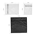 Mesh Wash Delicate Laundry Bag Set for Garment and Bra with Zipper 1x Black and 4x White Hippih