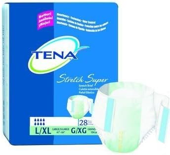 MCK79023101 - Adult Incontinent Brief Tena Stretch Super Tab Closure Medium Disposable Heavy Absorbency
