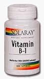 Solaray - Vitamin B-1, 100 mg, 100 capsules