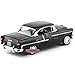Motormax 1955 Chevy Bel Air Coupe 1/18 Scale Diecast Model Car Green and White