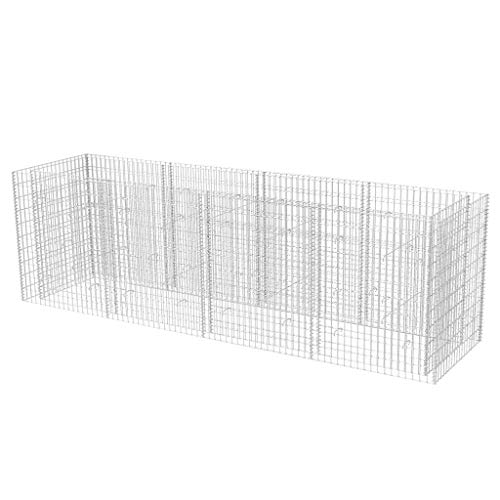 Gabionen-Hochbeet Stahl 360×90×100 cm – Bild 3