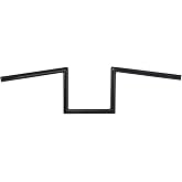 8'' Rise 7/8'' 22mm Motorcycle Handlebar Z bar Drag Bar Fit Universal Gloss Black