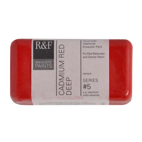 R&F Encaustic 40ml Paint, Cadmium Red Deep