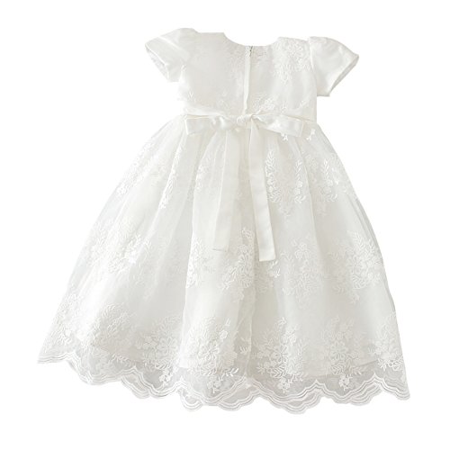 image for Glamulice Baby Girl Flower Christening Baptism Dress Formal Party Gown