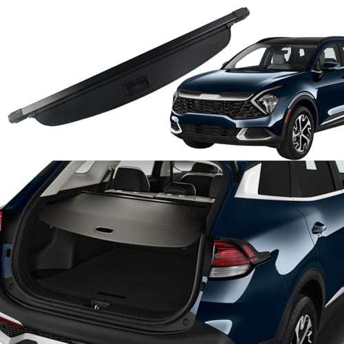 Liizoo Cargo Cover for 2024 KIA Sportage 2023 2025 2026 Trunk Cover Rear Trunk Security Cover Shielding Shade Car Accessories, Black at Amazon
