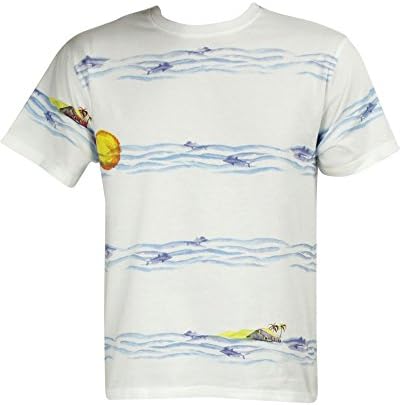 Ankor East Men's Water Paint Tee,Dolphin Su,M