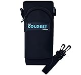 The Coldest Water Bottle Gym Travel Carrier Protector Sleeve with Pouch Handsfree - Prevent dents, scratches - Multi-Compatible with other Stainless Steel and Plastic Water Bottles