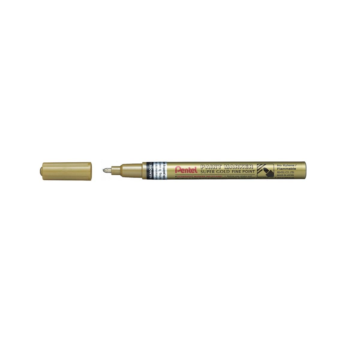 Pentel MSP10 Paint Marker, Fine 2.9mm Bullet Tip, Metallic Gold ink (Pack of 12)