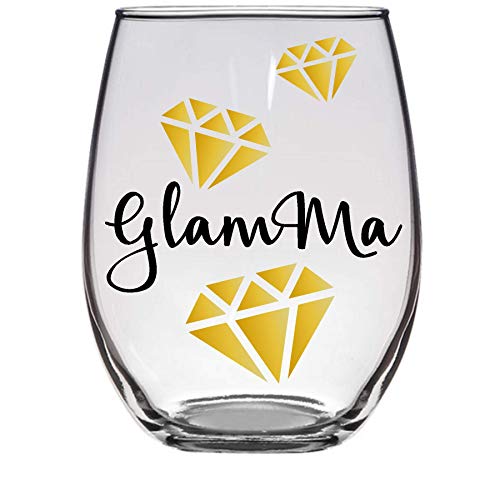 Glamma Glam-ma Grandma Wine Glass