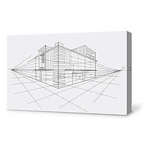 Construction Sketches Home Artwork for Living Room Bedroom