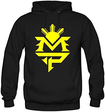 Men's Manny Pacquiao Cotton Fashion Hoodied Sweatshirt XL Black