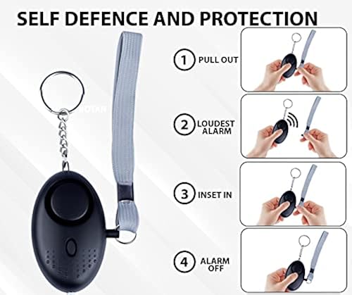 Dorvus Personal Alarm With Safety Keychain For Women Self Defense
