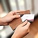 MaxGear Business Card Holder Wood Business Card Holders, Business Card Case Name Card Holder for Men Pocket Card Holder with Magnetic Closure, Walnut