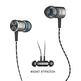 Earbud,TRONOE Sport HIFI In-Ear Earbuds Heaphones Headset Earphones with 3.5mm Metal Housing Magnetic Best Wired Bass Stereo Headset Built-in Mic/Hands-free/Volume Control. (Green)