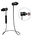 brotrade Bluetooth Headset - Nice Earbuds - Best Wireless Earbuds Magnet Attraction - Heavy Bass Earphones Wearable V4.0 Hands Free Headphones - Black