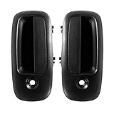 Driver and Passenger Front Outside Outer Textured Door Handles Replacement for Chevrolet GMC Van 25942271 25942272