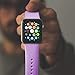 Laffav Compatible with Apple Watch Band 38mm 40mm, Small/Medium, Silicone Replacement Band Compatible with iWatch Series 4, Series 3, Series 2, Series 1, for Women Men, Lavender