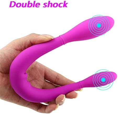 Double-Ended Vib-ràtór USB Charging Double Shock Massage Stick for Lesbian Adult Products for Women Body Massage Stick