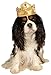 Rubie's Gold Tiara with Pink Stones Pet Costume Accessory, Small/Medium