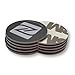 10 X NFC Tags | NXP Chip NTAG213 | 144 Bytes Memory | Hard PVC Sticker | Black Round Tags | High Scan Strength | Strong 3M Glue