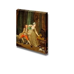 Before by William Hogarth - Canvas Print Wall Art Famous Oil Painting Reproduction - 12" x 12"