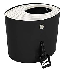 IRIS USA Cat Litter Box, Top Entry Litter Box with