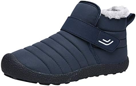 Unisex Waterproof Snow Boots Lager Size Warm Liners Non-Slip Cotton Walking Boots Winter Hiking Cotton Shoes for Men/Boys by Kinlene