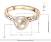 Angelady® 18k Rose Gold Plated Pear Ring for Women Best Gifts Idea (Available in Sizes 6 7 8)
