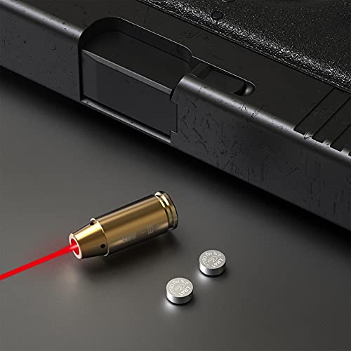 Feyachi Bore Sight 9mm Red Laser Zeroing Boresighter with 3 Sets of