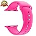 BOTOMALL Compatible with Apple Watch Band 38mm 40mm 42mm 44mm Classic Silicone Sport Replacement Strap Bracelet for iwatch All Models Series 4 Series 3 Series 2 Series 1 S/M M/L (8Pack, 38/40mm S/M)