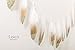 Ling's moment 6FT Champagne Gold Dipped Feather Banner Garland for Boho Bedroom Decor Nursery Mobile Ceiling Decor, Kids Teepee Decor, Hoho Party Decor