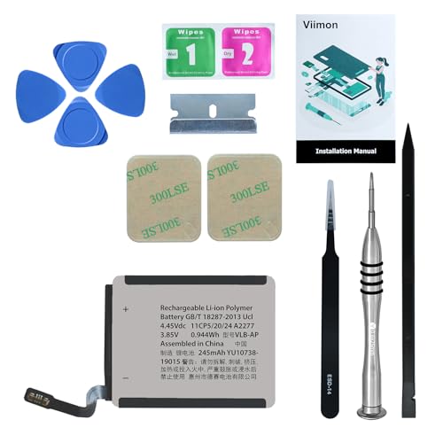 Viimon for Watch Series 5 40mm Battery Replacement Kits (New Upgraded) Compatible with Apple Watch 5rd Generation with Installation Manual and Repair Tool Kits