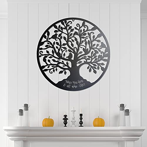 Metal Wall Art Tree of Life Tree Wall Decoration Bless This Home