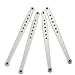 SkyQ RC Aluminum Linkage Front Rear Lower Suspension Links Set for AXIAL SCX10 Silver 4pcs