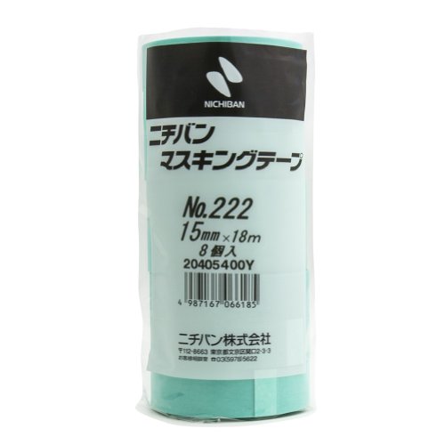 ニチバン マスキングテープ 車両用 8巻入 15mm×18m 222H-15