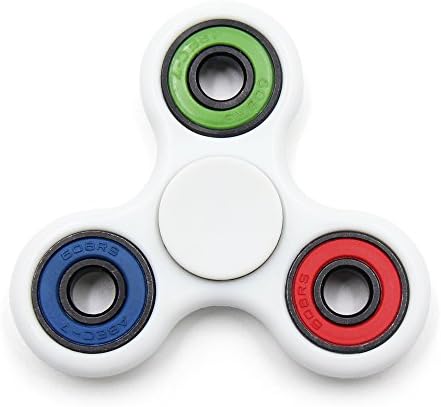 Cagema Anxiety and Stress Relief Fidget Spinner Fidgeteer EDC Toy Perfect Gift For ADD, ADHD, Anxiety, and Autism Person (White-c)