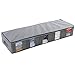 Lifewit Large Capacity Under Bed Storage Bag with 5 Clear Window for Clothing, Shoes, Blankets, Clothes, Sweaters, Grey