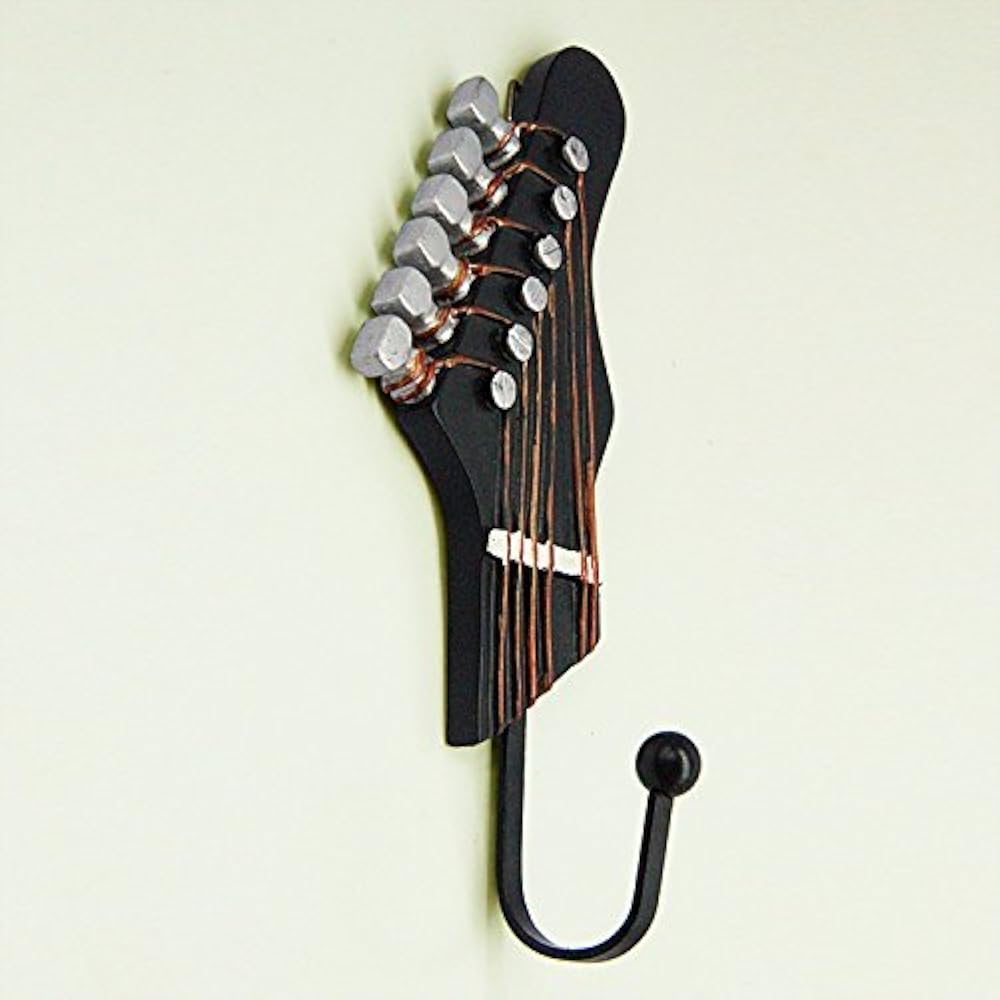 Vintage Guitar Shaped Decorative Hooks Rack Hangers Hanging Clothes