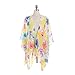BOSSXIN Women Kimono Cardigan Floral Chiffon Beach Cover Up Loose Blouse Tops(ZS2729 Yellow)