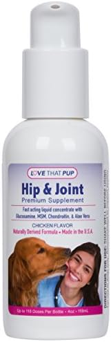 "Love That Pup" Hip &amp; Joint Premium Supplement ✮ Easy to use liquid concentrate w/ Glucosamine, Chondroitin, MSM, &amp; Aloe Vera ✮ 100% Guaranteed