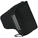 First2savvv QSL-P900S-01 black Neoprene Camera Case Bag for Nikon COOLPIX P900S P900 + camera lens cap keeper