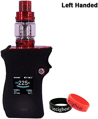 Smok MAG 225W Case Protective Silicone Case for Smok MAG 225W TC Box Mod with 2 Pcs Silicone Ring(Left Hand)(Black)