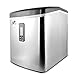 Yongtong Countertop Ice Maker, Automatic Icemaker Machine Producing 33Lbs per Day - 3 Selectable Cube Sizes, with Easy-Touch Buttons & LED Display, Stainless Steel, 3.3L(3.5QT) Capacity (Silver 2)
