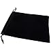 Pack of 12 Black Color Soft Velvet Pouches w Drawstrings for Jewelry Gift Packaging, 15x20cm