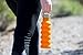 Collapsible Sports Travel Water Bottle - 18oz Leak Proof Eco-Friendly BPA Free Silicone Folding Reusable Portable Drinking Bottles w/ Lid Cap & Handle. Lightweight for Traveler Walking Camping Hiking