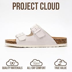 Project Cloud Genuine Leather Flat Sandals Women