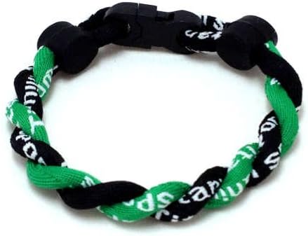 Titanium Bracelet (Green/Black, 9 inch)